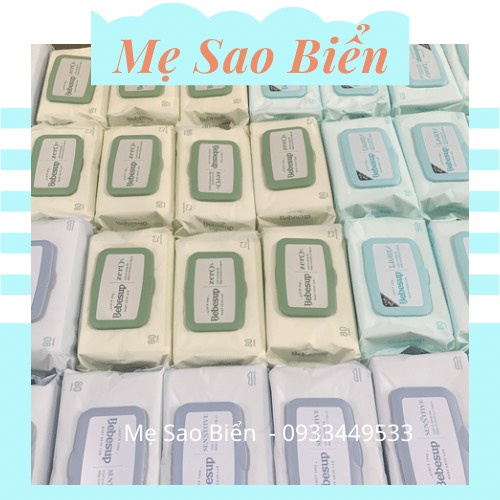 Khăn ướt cho bé Bebesup Hàn Quốc Light Zero Sensitive Premier