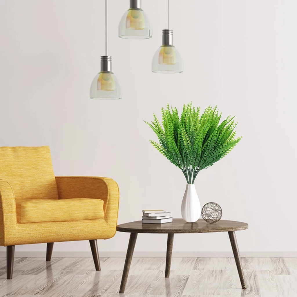 1 Nhánh Cây Dương Xỉ Nhân Tạo 7 Nhánh Dùng Trang Trí Nhà Cửa / Văn Phòng / Sự Kiện Diy
