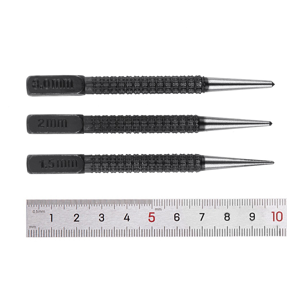 EKEZ Bộ 3 Mũi Dùi Bằng Thép Carbon Cứng Chống Trượt 10Cm