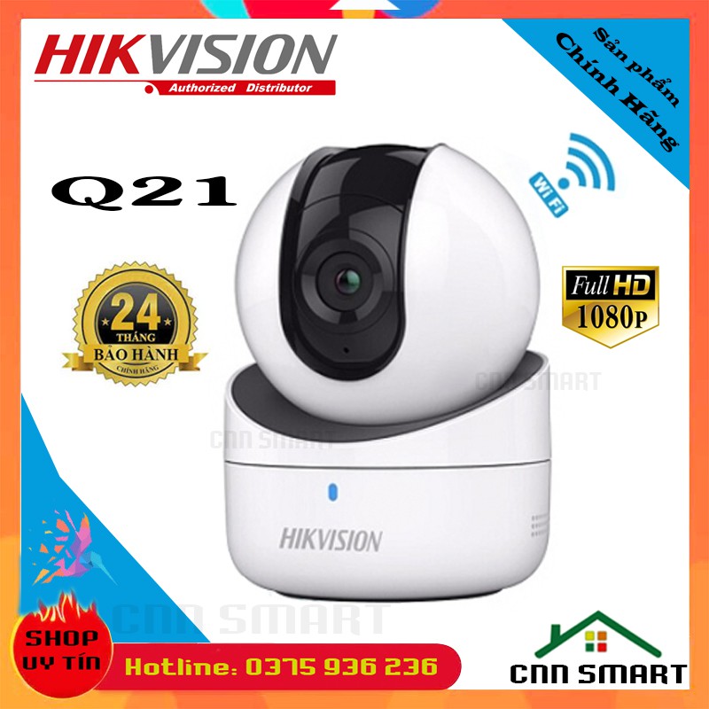 Camera IP 2M WIFI HIKVISION Q21 ( Q1 ) 1080P - Model DS- 2CV2Q21EFD-IW Dùng được APP Ezviz C6N C6CN - Chính hãng BH24TH