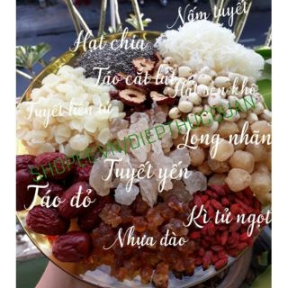 Sét chè dưỡng nhan nấu được khoảng 20 chai 330ml. Date luôn cập nhật mới.