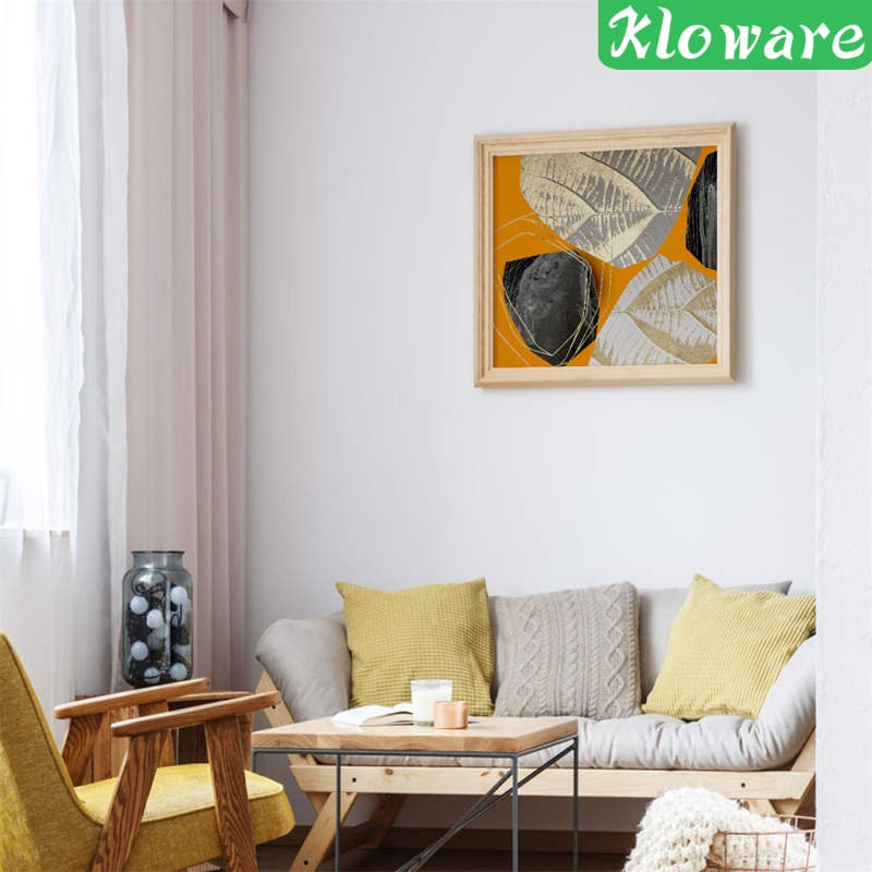 Tranh treo tường hình lá cây trừu tượng trang trí nhà cửa