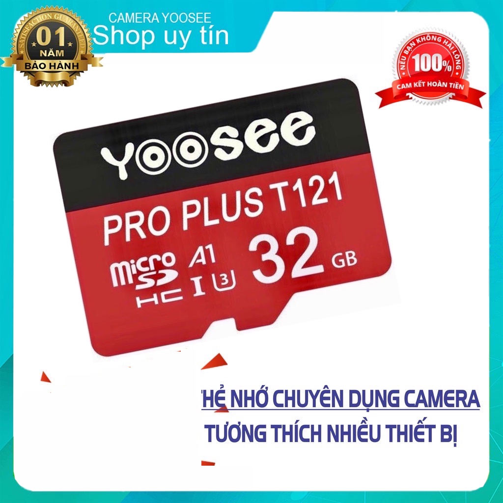 Thẻ Nhớ MicroSDHC Yoosee Pro Plus 64GB và 32GB A1 U3 4K R95MB/s W45MB/s  - Chuyên Camera Và Điện Thoại