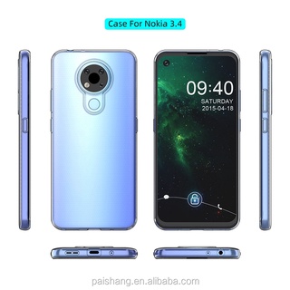 Ốp dẻo trong suốt cho Nokia 3.4 (Hàng loại A)