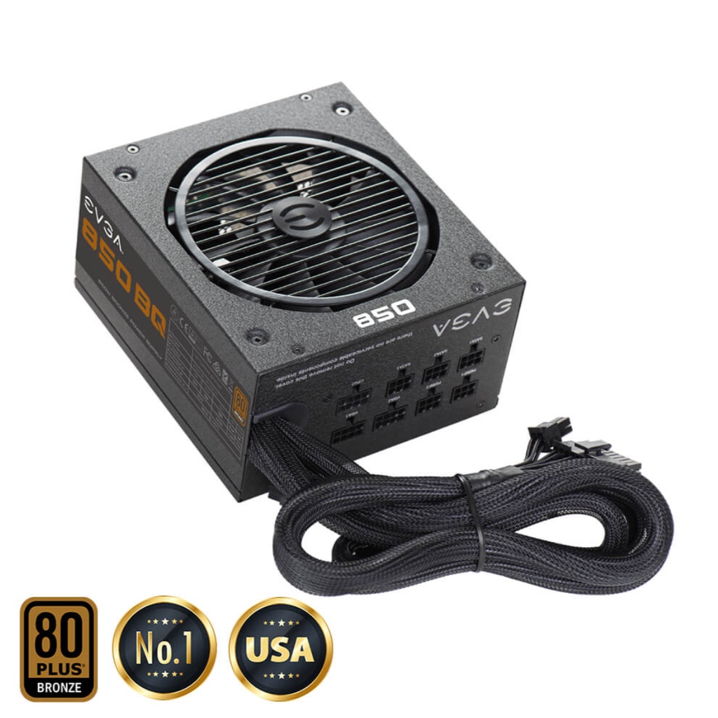 Nguồn Máy Tính EVGA 850 B2 – 80+ BRONZE 850W – Semi Modular