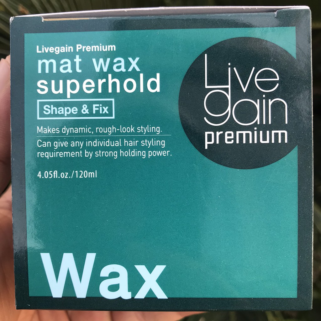 Sáp cứng LiveGain Premium Mat Wax - Super Hold 120ml
