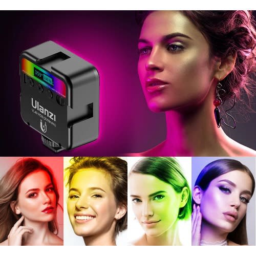 Đèn led Studio mini Ulanzi VL49 RGB bản Version 2 có 60 đèn Led - Pin sạc tích hợp 2000mAh - Dùng quay phim chụp ảnh