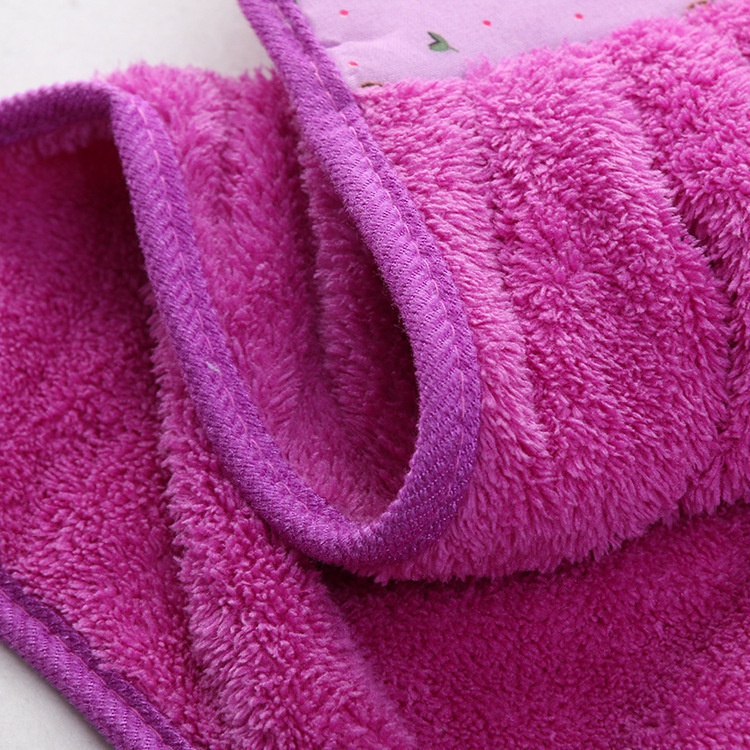 Khăn Lau Tay Treo Tường Vải Lông Cừu San Hô Mềm Mại Thấm Hút Tốt