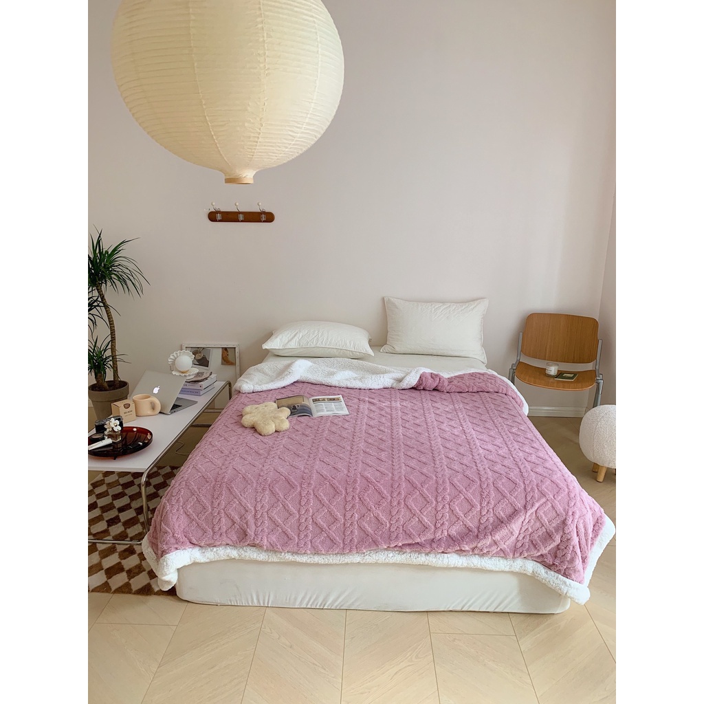 Chăn Len Lông Cừu TAFURONG_LOẠI 1_Mềm Len Cừu Mông Cổ thế hệ mới Làm ấm nhanh, Nặng 2kg5, Kích thước 2mx2m3 Giá rẻ