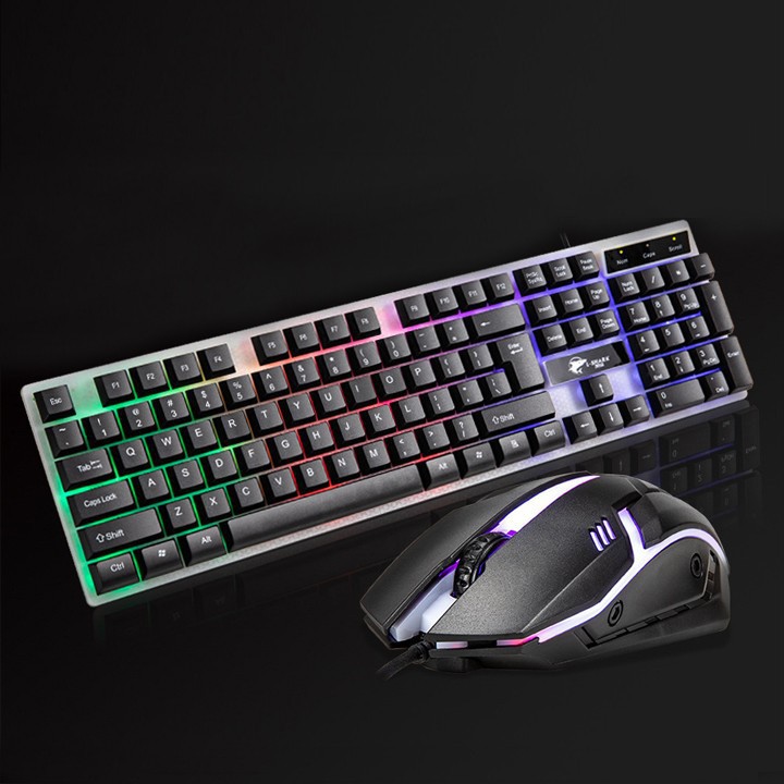 Bộ Bàn Phím Giả Cơ T350 Đèn Led 7 Màu | BigBuy360 - bigbuy360.vn