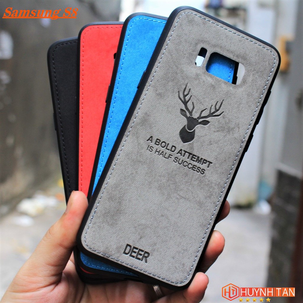 Ốp lưng samsung s8 galaxy s8 plus chống bám vân tay hình Nai 3D nhiều màu sắc phụ kiện điện thoại huỳnh tân store