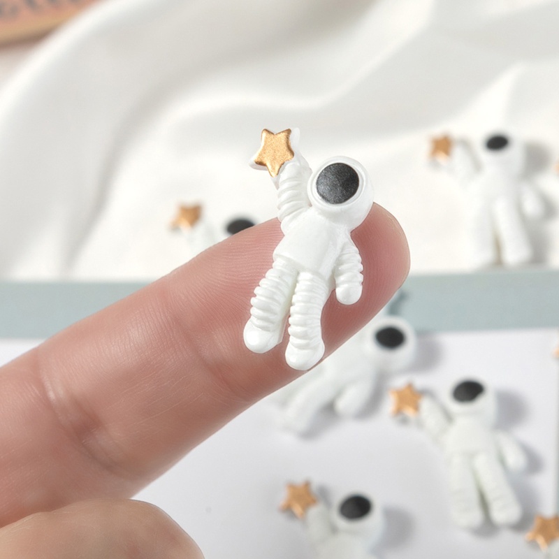 Brroa Set 10 Mặt Vòng cổ Làm Trang Sức Hình Phi Hành Gia
