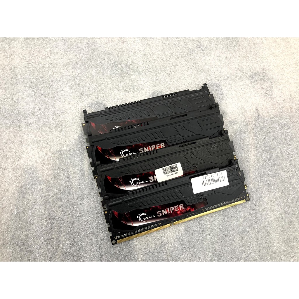 Ram PC 4Gb DDr3 bus 1600 Gskill Snipter tản nhiệt thép màu đen