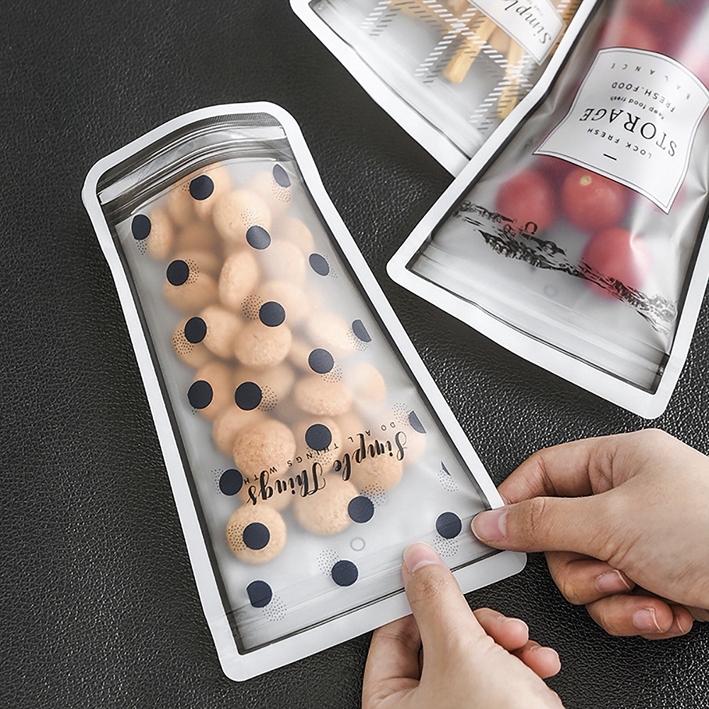 4Pcs Reusable  Food Preservative Zipper Bag / Snacks Mason Jar Bottles Bags / Fresh Food Storage Bag