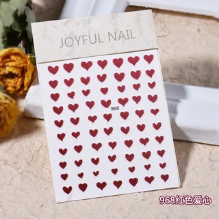 sticker trái tim dán móng nhiều mẫu