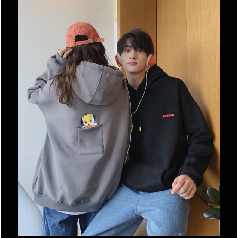 Áo hôddie túi của chú chó