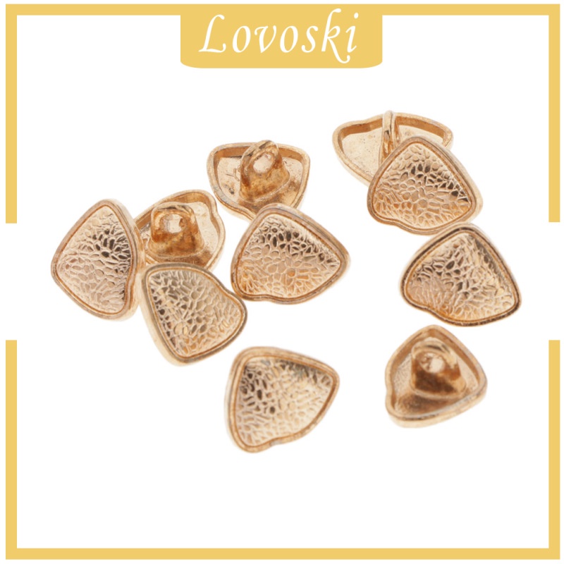 Set 10 Nút Kim Loại Hình Dạng Đặc Biệt Sáng Tạo Trang Trí Giày Dép