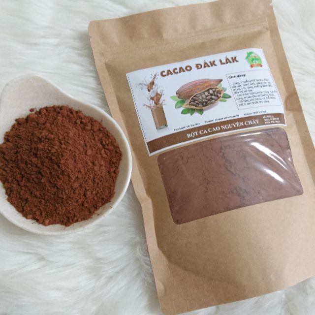 Bột Ca Cao nguyên chất ĐăkLăk ngon thơm đậm đà (BỘT CACAO)