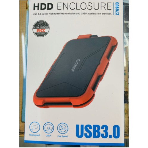 Hộp Đựng Ổ Cứng Di Động HDD Box ORICO 2769U3( Màu đỏ) USB3.0/2.5 Nhựa ABS+Silica