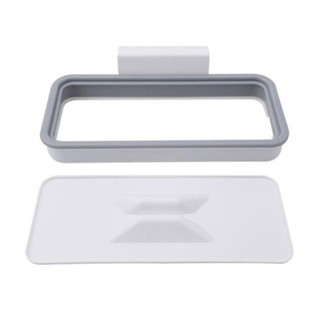 Storage Racks Garbage Bag Holder Convenient White Plastic