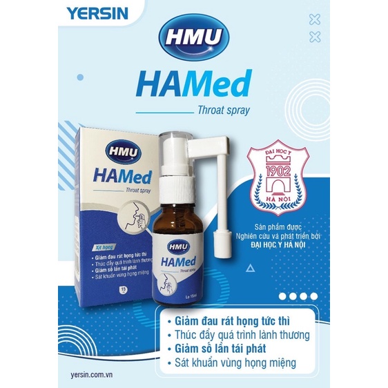 Xịt Họng HMU HaMed Của đại học YHà Nội
