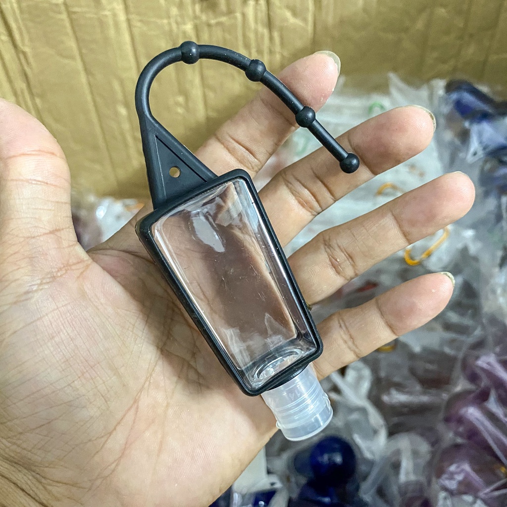 Bình đựng nước rửa tay mini có ốp silicon treo cặp, balo, treo xe tiện dụng