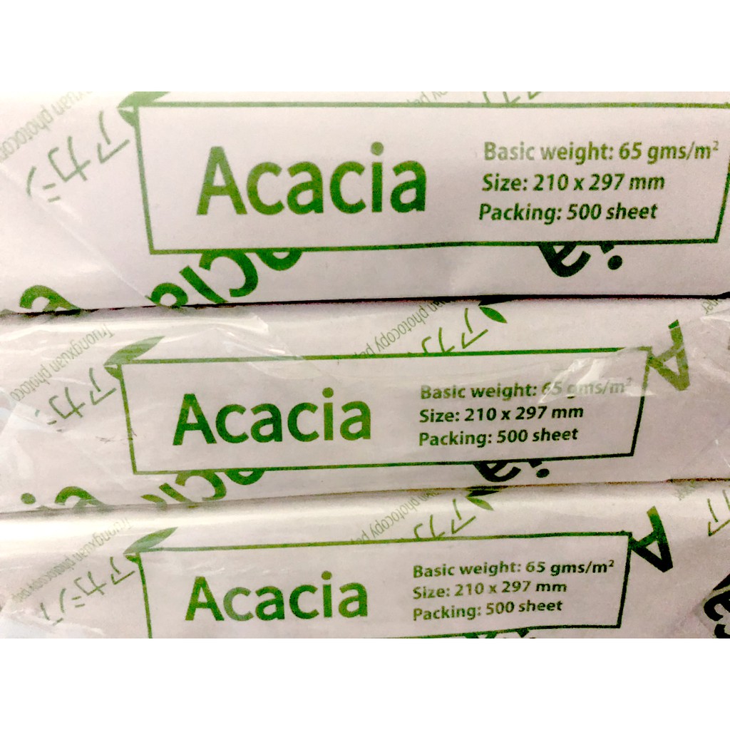 Giấy A4 ACACIA - Định lượng 65 - 500 tờ