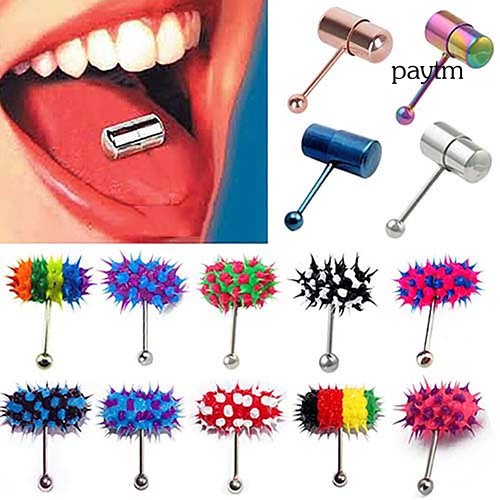 Pm [PM]❀Khuyên Lưỡi Rung Hình Cái Búa Cá Tính Unisex