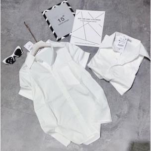 ÁO SƠ MI NỮ GU PURATO HIỀN HỒ NGẮN TAY CÓ TÚI HOTTREND MÀU TRẮNG, XANH NHẠT, XANH BẠC HÀ sơ mi trắng nữ