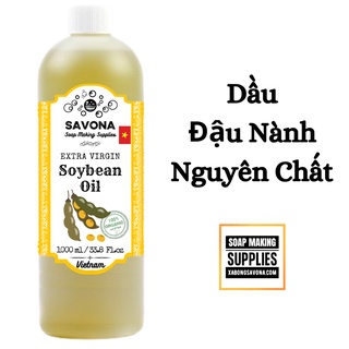 Dầu Đậu Nành Nguyên Chất 1 Lit - Dầu Đậu Nành Làm Xà Phòng - Soy Bean Oil 1 Lit