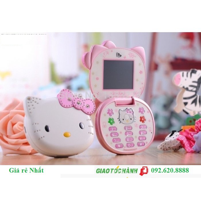 Điện thoại hello kitty 2 sim 2 sóng nghe nhạc chụp ảnh rất đáng yêu giành cho bé [tặng ngay sim #Vietnammobile 30GB]