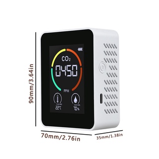 CO2 Sensor CO2 Meter Digital Air Detector Intelligent Air Quality Analyzer