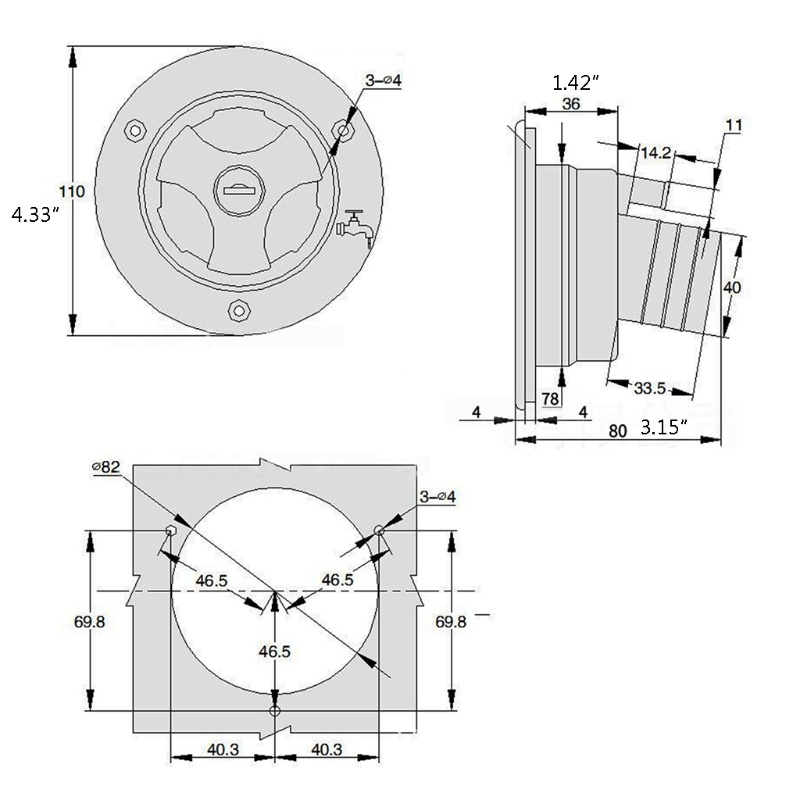 Đầu Nối Ống Nước Chống Lão Hóa Cho RV Bo