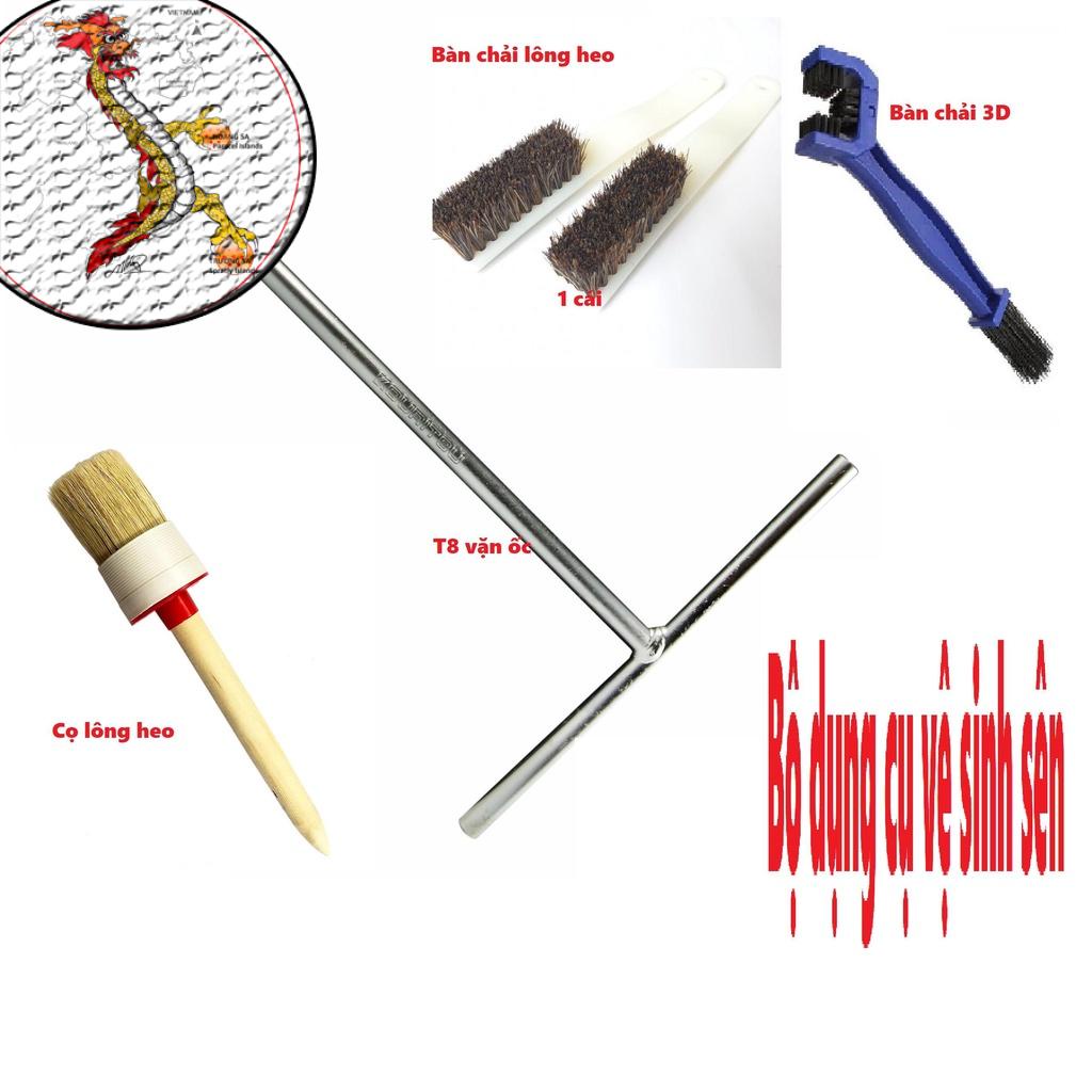 [GIÁ SẬP SÀN]Dụng cụ vệ sinh sên-Bàn Chải Chà Sên 3D,bộ cọ rửa vệ sinh lông heo đánh bay vết bẩn cứng đầu trên cọng sên
