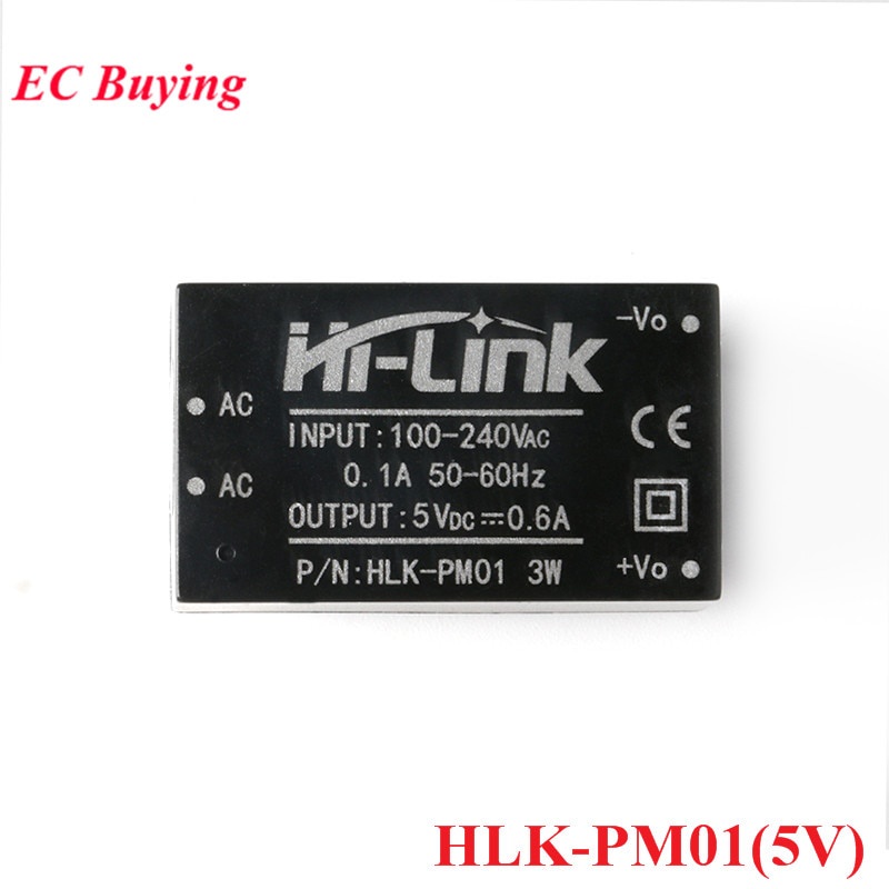 Mô đun hạ áp Hlk-Pm01 Hlk-Pm03 Hlk-Pm09 Hlk-Pm12 Hlk-Pm24 Ac-Dc 220v xuống 3.3v / 5v / 9v / 12v / 24v