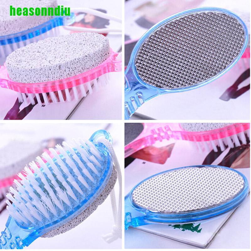 Bàn chải đá chà tẩy tế bào chết chăm sóc bàn chân 4 trong 1
