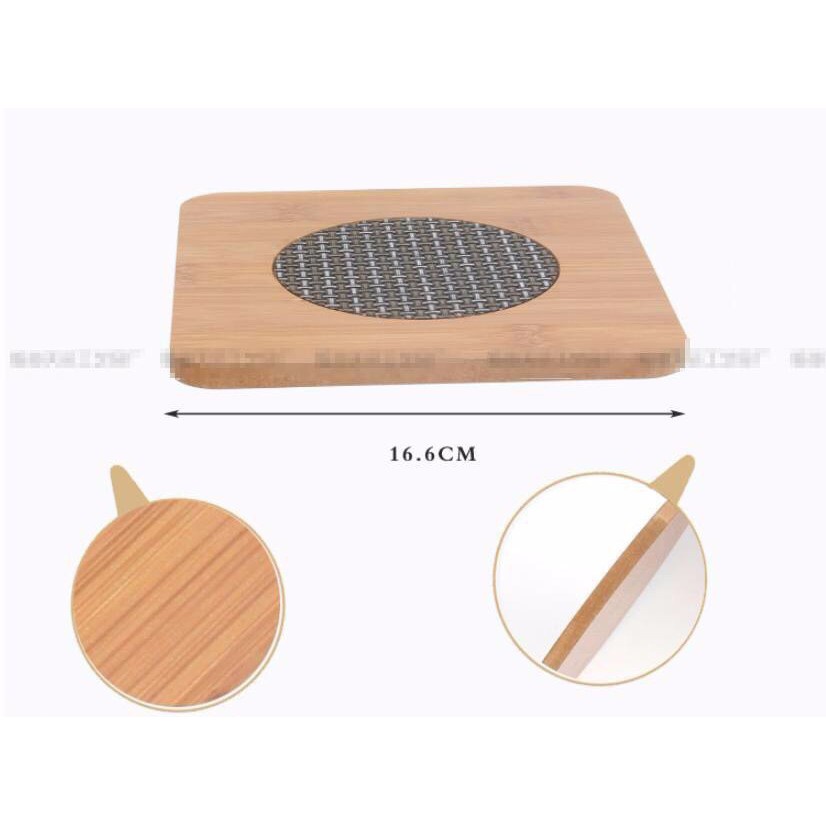 Lót Nồi Gỗ Chống Nóng Hình Vương