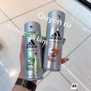 Xịt body khử mùi adidas cho nam