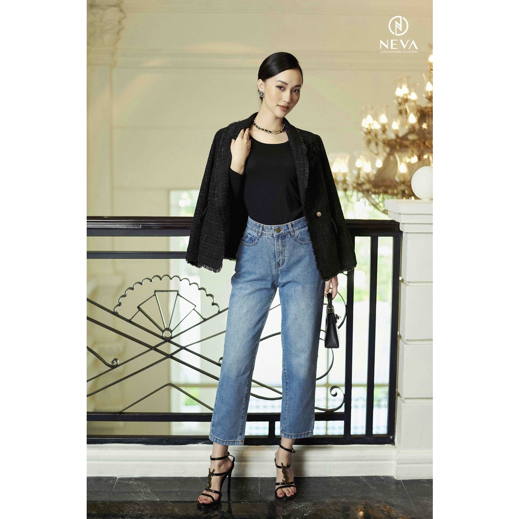 Áo vest dạ NEVA màu đen W620405 [ True beauty: NEVA X HO NGOC HA | Dance of dots ] | BigBuy360 - bigbuy360.vn