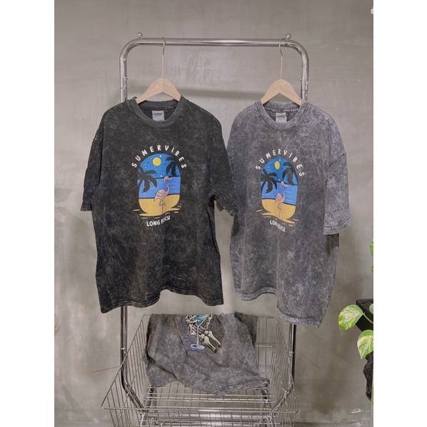 ÁO THUN TAY LỠ COTTON WASH IN HÌNH FORM UNISEX NAM NỮ (kèm ảnh thật)