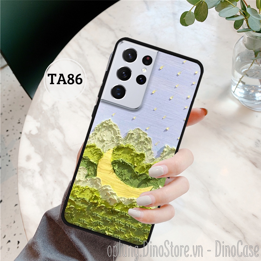 Ốp lưng Samsung S21 - S21 FE - S21 Plus - S21 Ultra - Ốp điện thoại Samsung in hình bầu trời mặt trăng vintage đơn giản.
