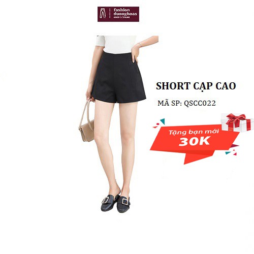 Quần Short Cạp Cao Cao Cấp Khóa Kéo Sau 10 Màu 022