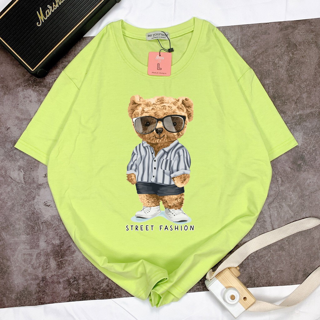 Áo thun unisex Be Yourself size M L XL - Gấu sơ mi