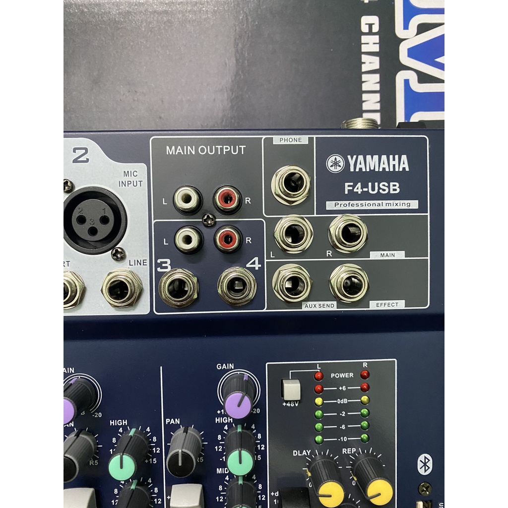 Bàn Trộn Âm Thanh Mixer F4 Yamaha. Có USB Kèm Bluetooth, Phiên Bản Mới Nhất, Âm Thanh Sống Động. Bảo Hành 12 Tháng