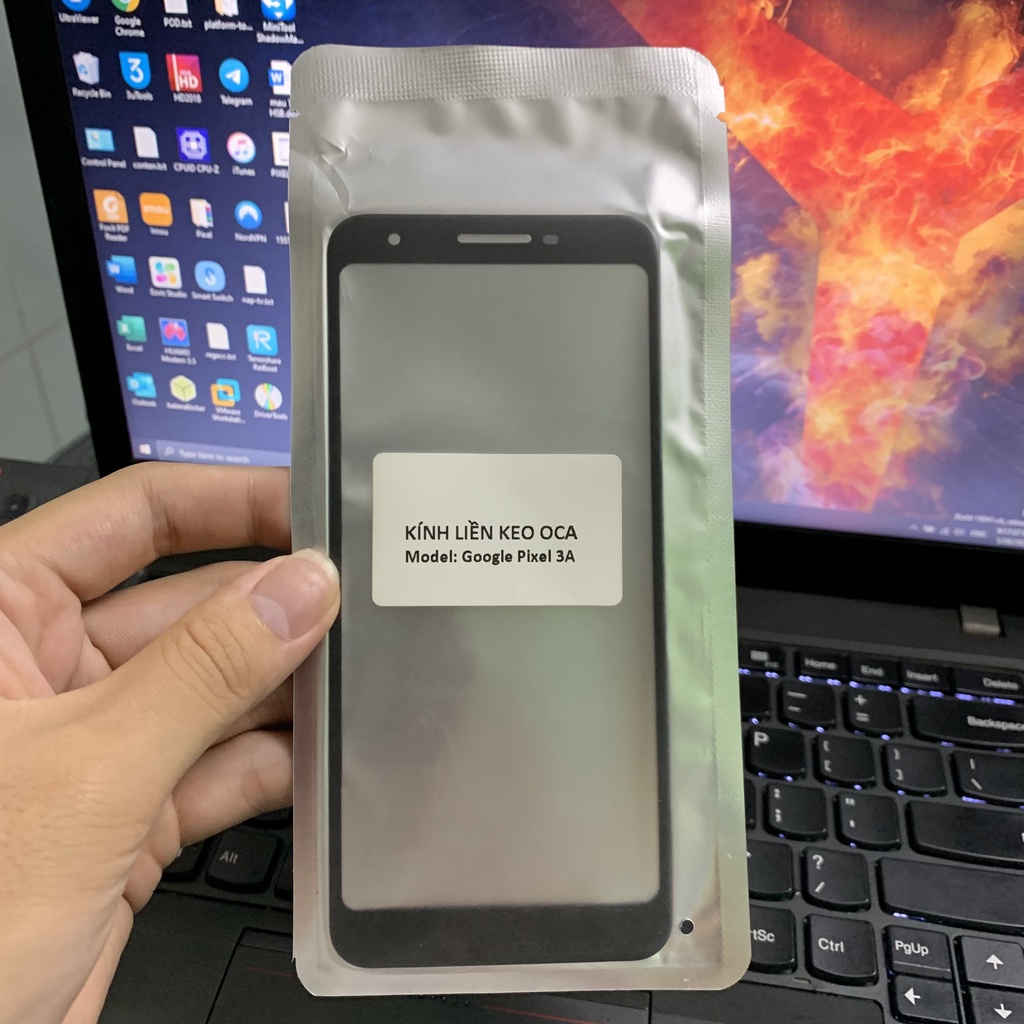 Mặt Kính Màn Hình Google Pixel 3 3XL 3A 3AXL Liền Keo OCA Dành Cho Kỹ Thuật Viên Ép Kính