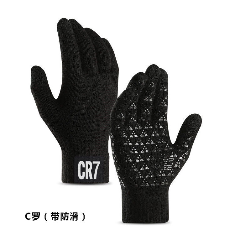 Đôi Găng Tay Cảm Ứng Giữ Ấm Mùa Đông Cho Người Hâm Mộ Bóng Đá Juventus C Robassa Messi Real Madrid Neymar