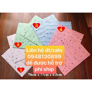 Xốp dán tường hoa lá khổ 70 x 77 cm