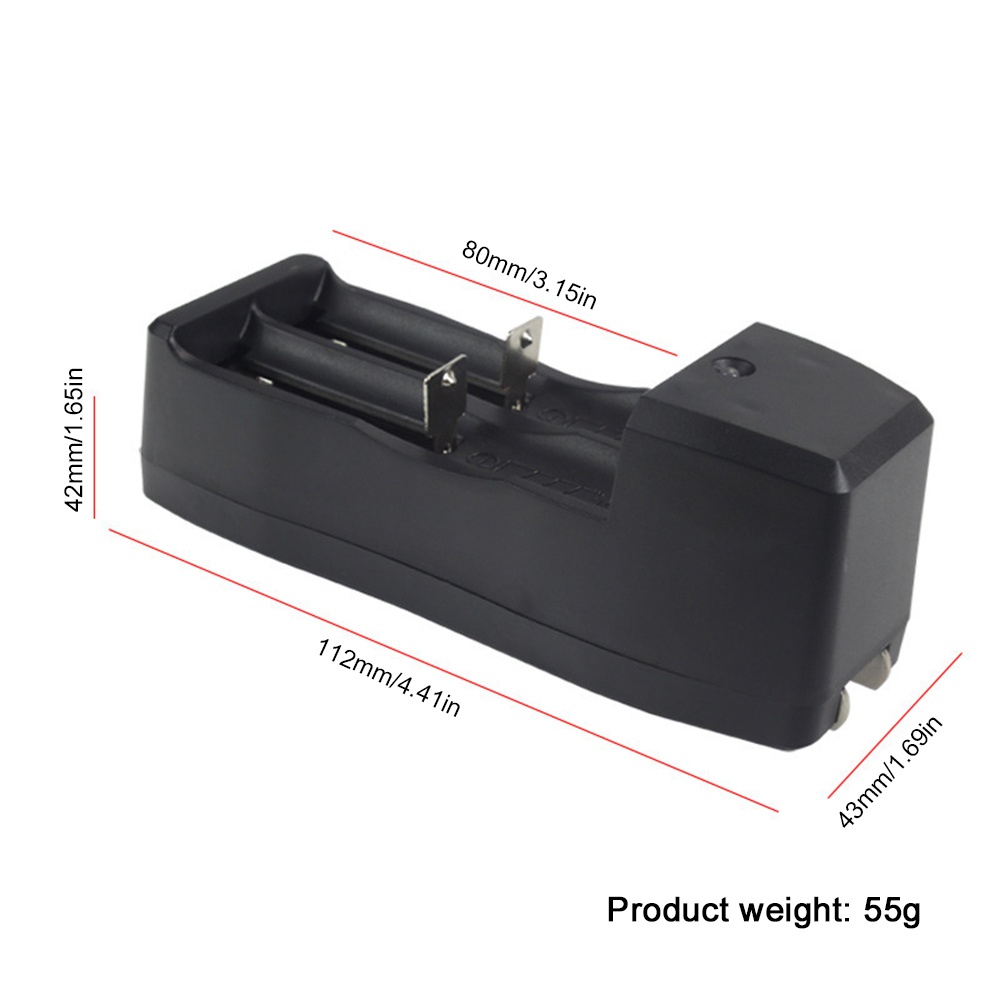 VIRWIR Bộ Sạc Pin Li-ion 18650 18500 16340 14500