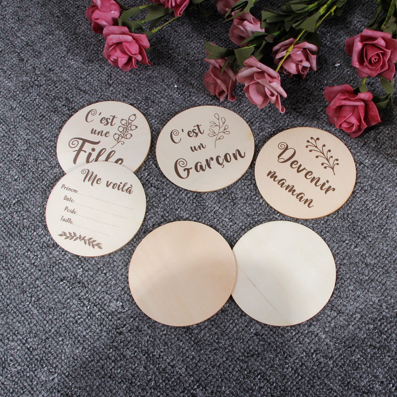 Set 6 Tấm Thẻ Đánh Dấu Cột Mốc Phát Triển Sinh Nhật Cho Bé