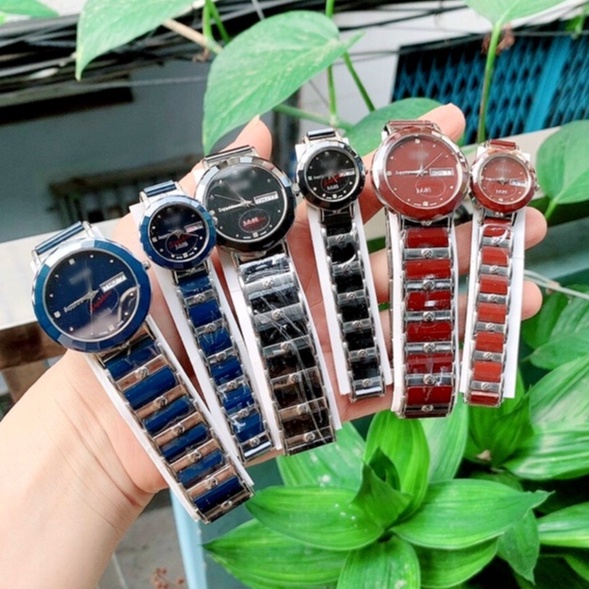 ĐỒNG HỒ NAM NỮ DÂY THÉP + CERAMIC RD00350 MWRD WATCH , SIZE 26/36MM